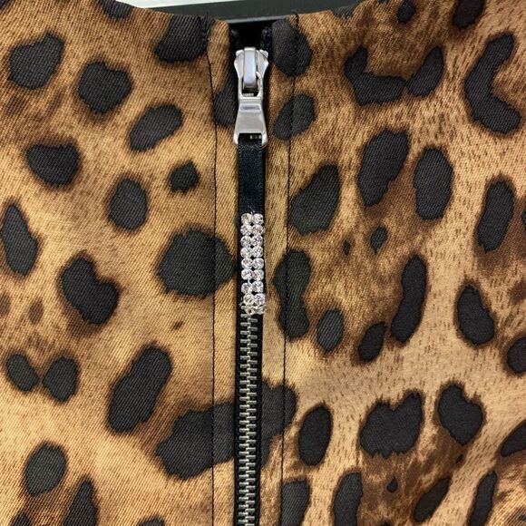 Per Se Silk Leopard Print Wiggle Dress sz 2 EUC Mob Wife Chic - Picture 5 of 5